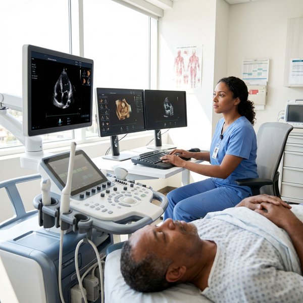 Los Angeles Heart Specialists team with modern cardiac imaging equipment